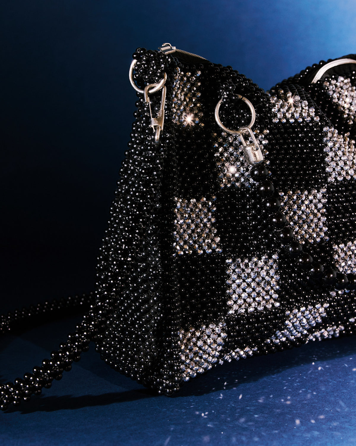 Lu miniature Swarovski duffle bag