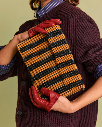 HONEYCOMB CLUTCH BAG