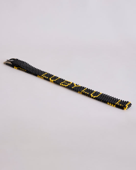 LU MONOCHROME BEADED BELT